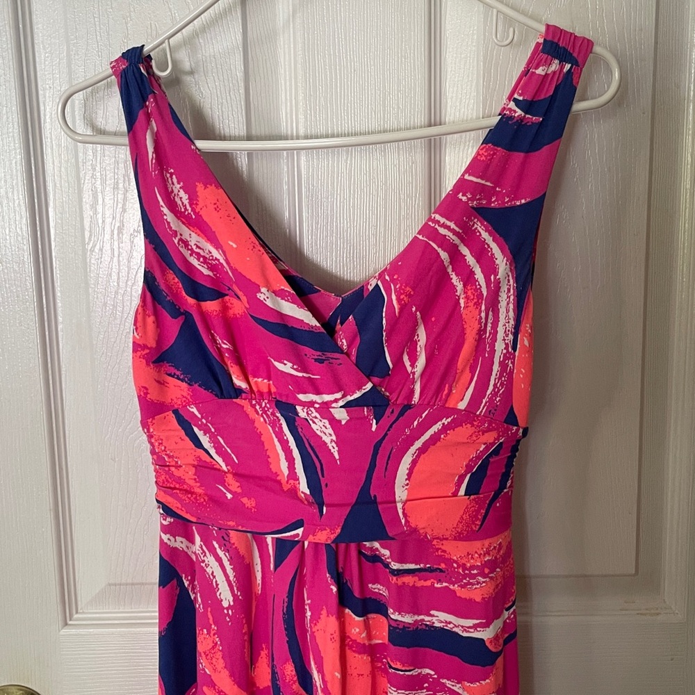 Lilly Pulitzer excellent condition midi sloane jersey stretch dress - Picture 3 of 8